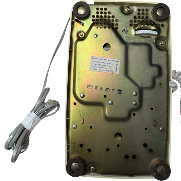 Vintage ITT Floral Rotary Phone Pink Cream Corded 500 - Picture 14 of 16